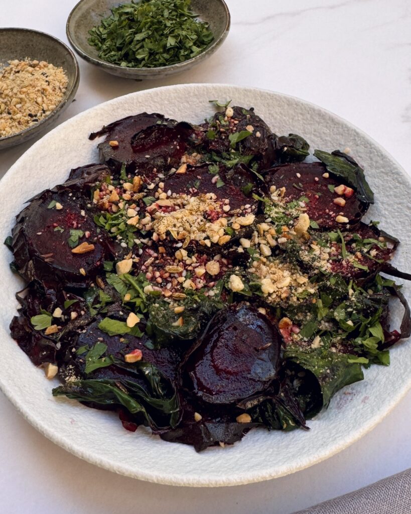 beetroot with dukkah