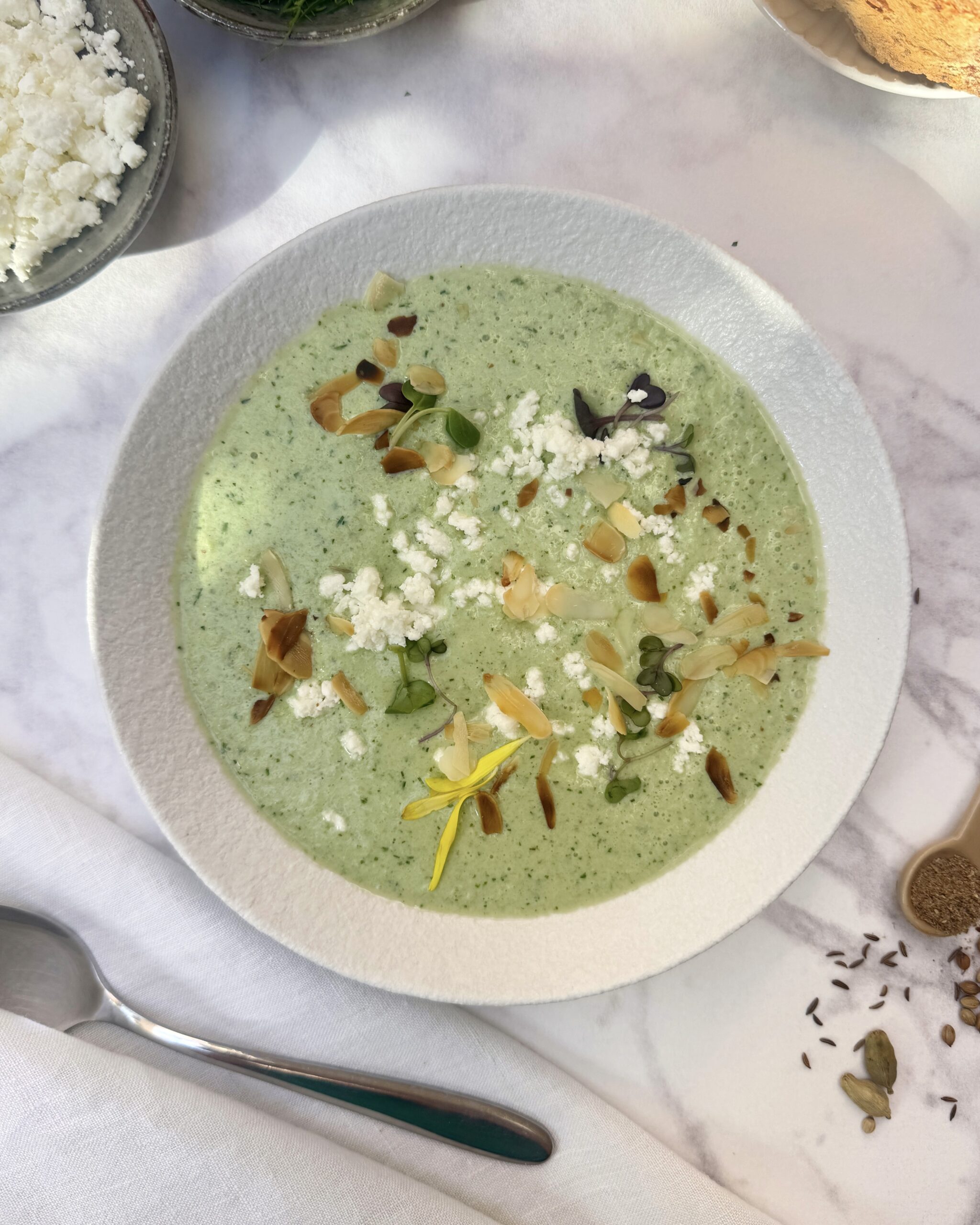 Cucumber Gazpacho with Cooling Herbs and Spices - A Flavour Affair
